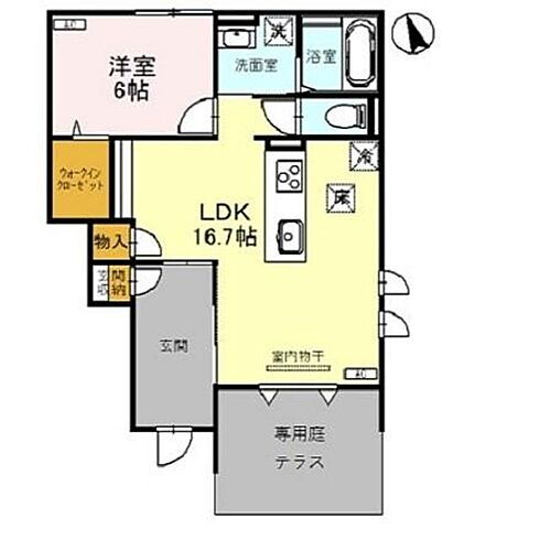 新潟県新潟市東区中興野 大形駅 1LDK アパート 賃貸物件詳細