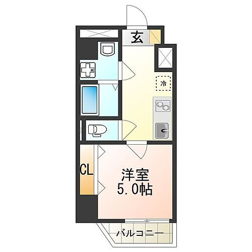 ＬＡＮＤ　ＧＡＬＡＸＹ 7階 1K 賃貸物件詳細