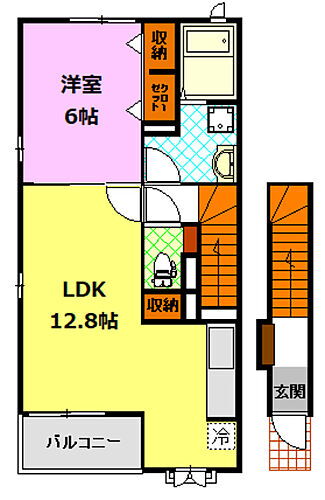 茨城県結城市大字結城 東結城駅 1LDK アパート 賃貸物件詳細