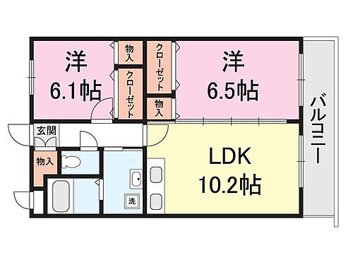 新潟県新潟市江南区曽川366-11 亀田駅 2LDK マンション 賃貸物件詳細