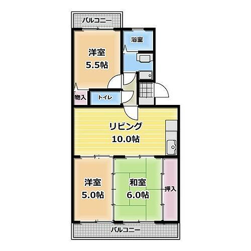 静岡県富士市中島 富士駅 3LDK マンション 賃貸物件詳細