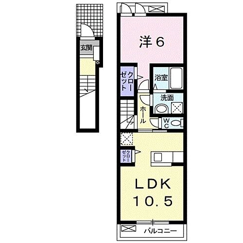 和歌山県和歌山市北島 和歌山市駅 1LDK アパート 賃貸物件詳細