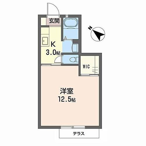 京都府京都市北区等持院西町57-1 等持院・立命館大学駅 1K アパート 賃貸物件詳細