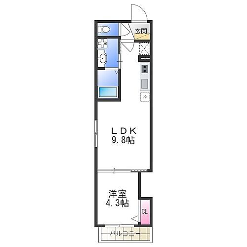 大阪府大阪市住之江区西住之江2丁目 住ノ江駅 1LDK アパート 賃貸物件詳細