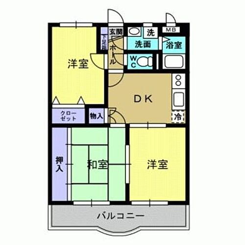 鹿児島県鹿児島市吉野町 鹿児島駅 3DK マンション 賃貸物件詳細
