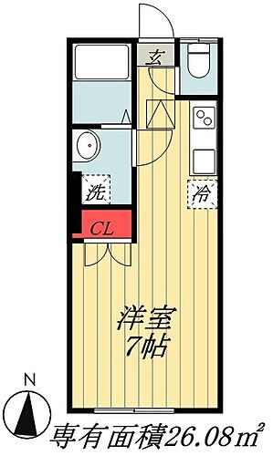 千葉県市川市真間３丁目 市川駅 1K アパート 賃貸物件詳細