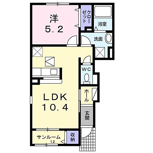 アルモニー 1階 1LDK 賃貸物件詳細