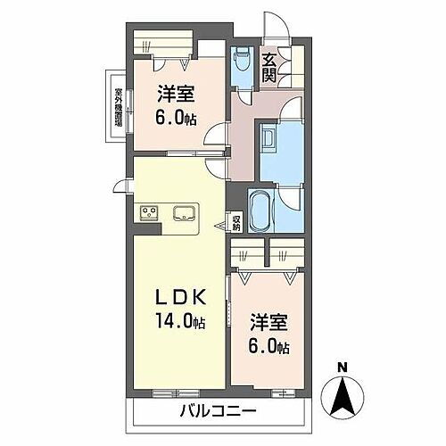 エクレール　ヴェール　シャーメゾン西院 3階 2LDK 賃貸物件詳細