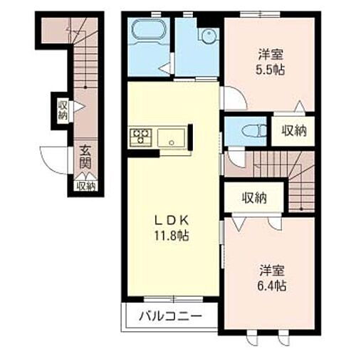 埼玉県蕨市塚越７丁目 西川口駅 2LDK アパート 賃貸物件詳細