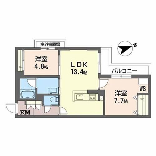 ＳｈａＭａｉｓｏｎ　五社　ＷＥＳＴ 3階 2LDK 賃貸物件詳細