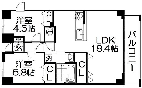 クレスト津田駅前 3階 2LDK 賃貸物件詳細