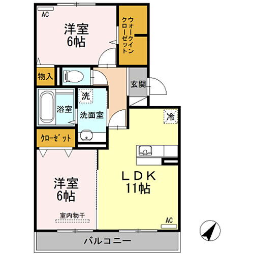 新潟県新潟市東区中野山7丁目6-8 越後石山駅 2LDK アパート 賃貸物件詳細