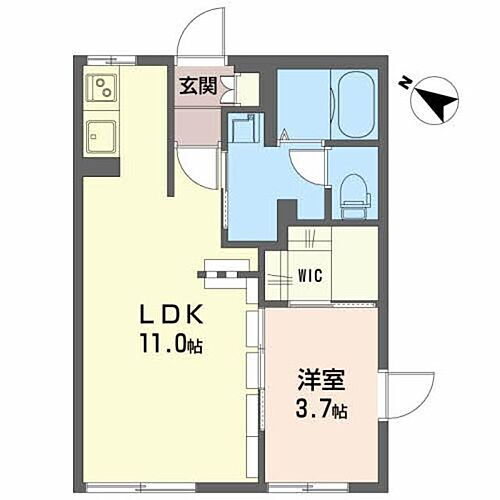 ディアス・エム　Ｂ 1階 1LDK 賃貸物件詳細