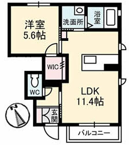 エルカーサ 1階 1LDK 賃貸物件詳細