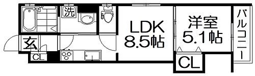 大阪府寝屋川市田井町 香里園駅 1LDK アパート 賃貸物件詳細