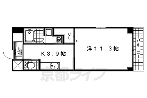 京都府宇治市小倉町西山 小倉駅 1K マンション 賃貸物件詳細