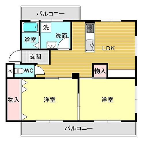 第３西宮マンション 3階 2LDK 賃貸物件詳細