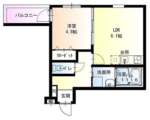 大阪府東大阪市今米1丁目 吉田駅 1LDK アパート 賃貸物件詳細