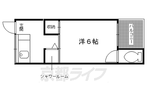 京都府長岡京市滝ノ町2丁目 西向日駅 1K アパート 賃貸物件詳細