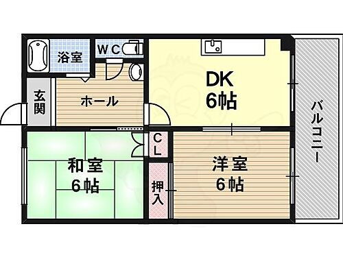 津田コーポ 2階 2DK 賃貸物件詳細