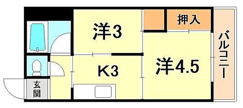 下河原共同ビル 4階 2K 賃貸物件詳細