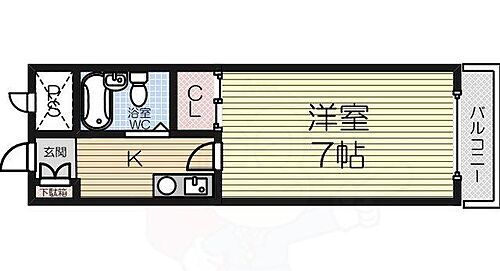 大阪府堺市西区鳳東町7丁 鳳駅 1K マンション 賃貸物件詳細