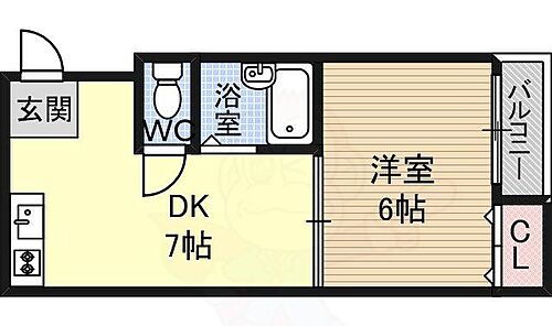 大阪府堺市堺区櫛屋町東2丁 堺東駅 1DK マンション 賃貸物件詳細