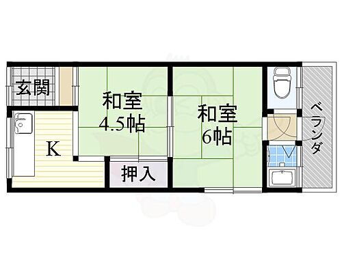 大阪府高槻市東五百住町3丁目14番33号 摂津富田駅 2K アパート 賃貸物件詳細