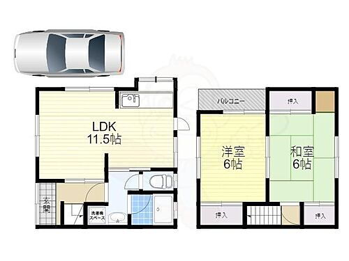 大阪府茨木市五十鈴町 茨木市駅 2LDK 一戸建て 賃貸物件詳細