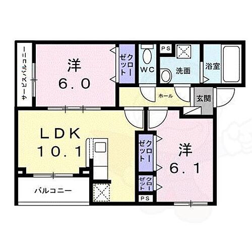 ローデア氷室 3階 2LDK 賃貸物件詳細