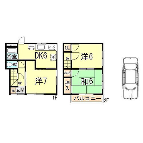 兵庫県神戸市須磨区車字霜ノ下 賃貸一戸建て