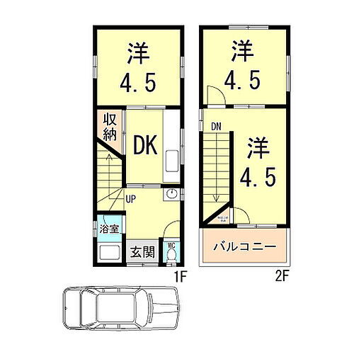 兵庫県尼崎市大島２丁目 賃貸一戸建て