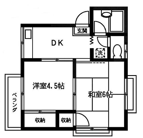 五十畑コーポ 2階 2DK 賃貸物件詳細