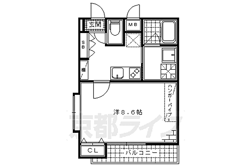 京都府京都市伏見区深草西浦町8丁目 竹田駅 1K マンション 賃貸物件詳細