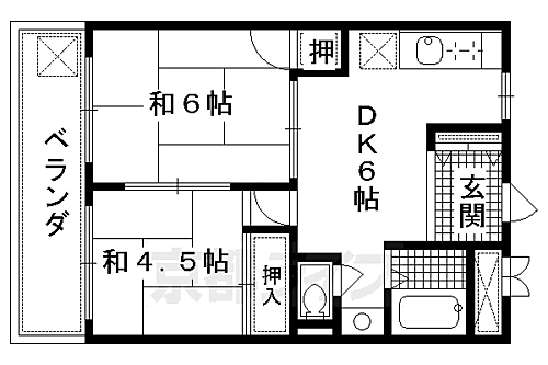 京都府京都市伏見区深草一ノ坪町 伏見稲荷駅 2DK マンション 賃貸物件詳細