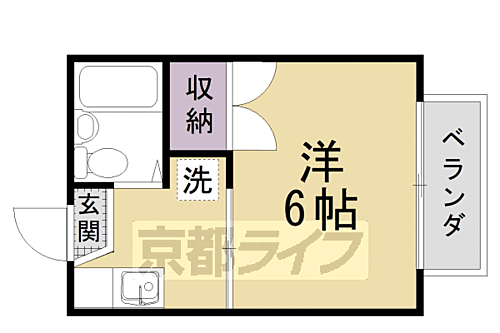 京都府京都市南区唐橋西寺町 西大路駅 1K アパート 賃貸物件詳細