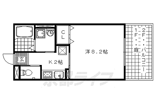 京都府京都市中京区壬生檜町 西院駅 1K アパート 賃貸物件詳細