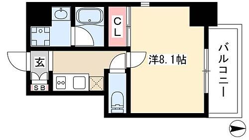 愛知県名古屋市西区花の木2丁目23-3 浄心駅 1K マンション 賃貸物件詳細