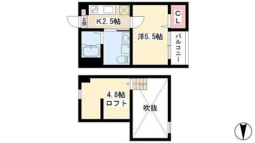 愛知県名古屋市中村区日ノ宮町5丁目17-5 岩塚駅 1K アパート 賃貸物件詳細