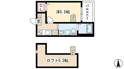 愛知県名古屋市中村区鈍池町1丁目57-1 岩塚駅 1K アパート 賃貸物件詳細