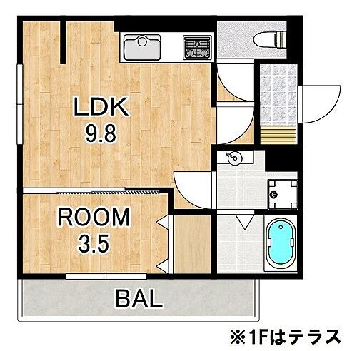 滋賀県大津市本堅田6丁目 堅田駅 1LDK アパート 賃貸物件詳細