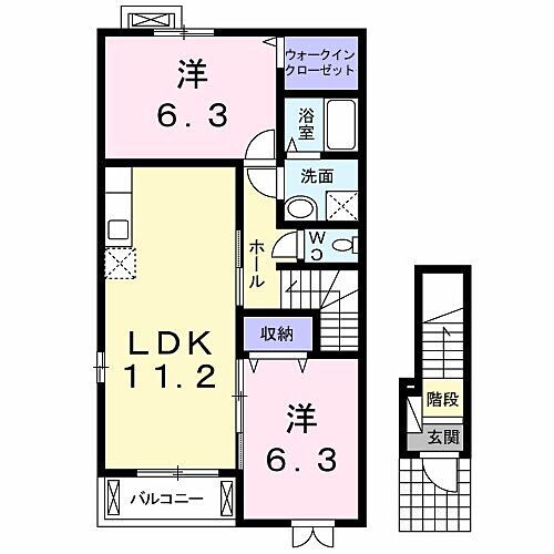 茨城県水戸市根本1丁目 水戸駅 2LDK アパート 賃貸物件詳細