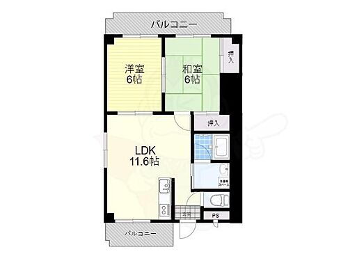 滋賀県大津市高砂町 南滋賀駅 2LDK マンション 賃貸物件詳細
