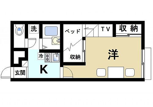 レオパレス和 2階 1K 賃貸物件詳細