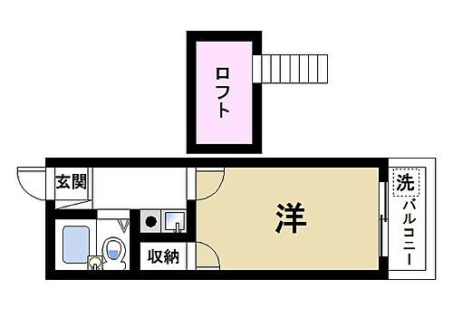 法蓮町第３マンション 2階 1K 賃貸物件詳細
