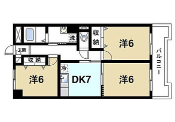  ファミリー向けの3DKのお部屋です♪