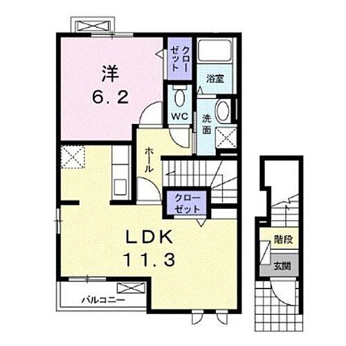 ジュアン　Ｓ　Ｉ 2階 1LDK 賃貸物件詳細