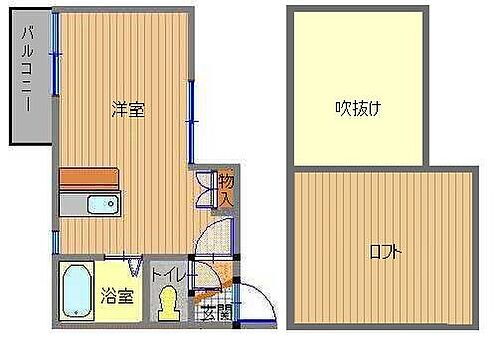 フレグランス西坂 2階 1SK 賃貸物件詳細