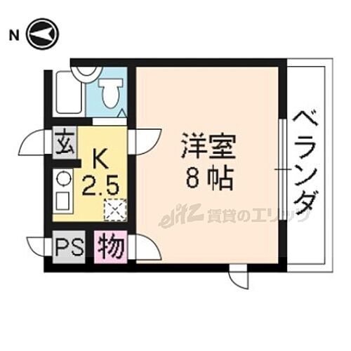 京都府京都市北区紫野南花ノ坊町 北大路駅 1K マンション 賃貸物件詳細
