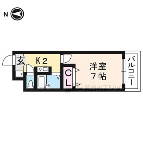 フォルサＩＩ号館 1階 1K 賃貸物件詳細